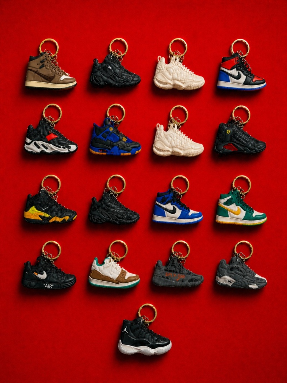 Sneaker Keychains with Logo - 17 Piece Bundle - Individually wrapped - Picture 3 of 8